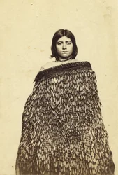 Mina Makata, halvt maori, ca. 1865