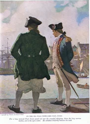 På sjøveggen med John Paul Jones: I et langt øyeblikk stirret John Paul ut over skipsfarten langs havnen til det åpne vannet, 1928