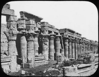 Colonnade, Philae Temple, Egypt, ca 1890