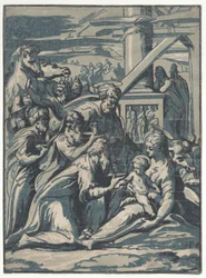 Tilbedelse av vismennene, 1540-50., 1540-50.