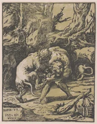 Hercules and the Nemean Lion, 1540-50., 1540-50.