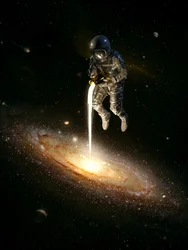 Astronauten mater Galaksen