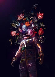 Kosmisk hage-astronaut