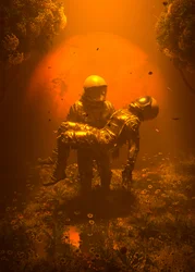 Golden Moon-astronautene