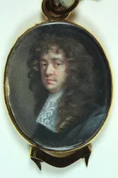 Sir Peter Lely (akvarell på elfenben)