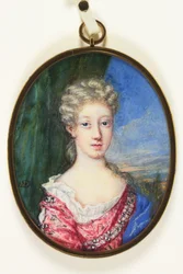 Lady Henrietta Cavendish Harley, etterpå grevinne av Oxford (emalje)