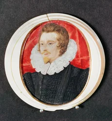 Portrett av en herre med skjegg og ruff, ca. 1590
