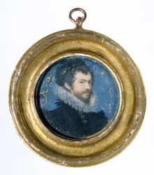 Selvportrett, 1577 (wc på vellum)