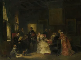 Historisk scene med Vilhelm den tause