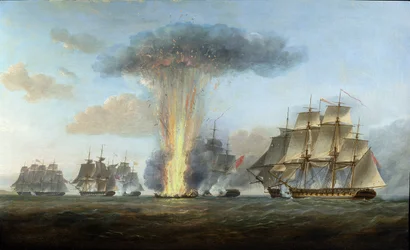H.M.S. «Lively» erobrer den spanske fregatten «Clara» utenfor Kapp St. Mary, ca. 1806