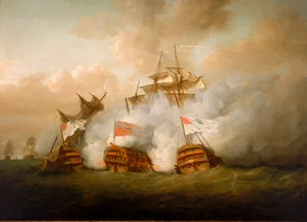 «Brunswick» og «Vengeur du Peuple» i slaget 1. juni 1794