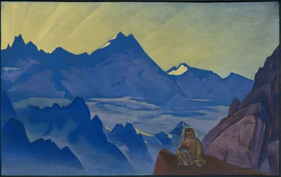 Milarepa, den som lyttet, serien «Østens bannere», 1925