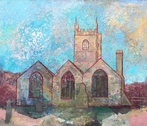 St. Uny kirke, 2021–23 (olje på plate)
