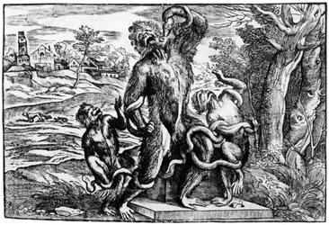 Karikatur av Laocoon-gruppen, 1937