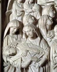 The Crucifixion Detail Chair realisert av Nicola Pisano