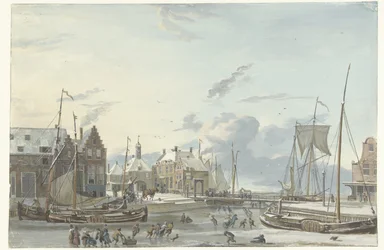 Vinterutsikt i Harlingen