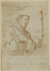 St. Frans. Fra en angivelig unik etsning av Murillo.