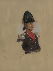 Portrettstudie av kaptein J.J.P. fra Munnick