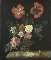 Stilleben med blomster