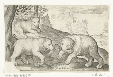 tre bjørner Animalivm qvadrvpedvm (serietittel) Dyr i landskap (serietittel)