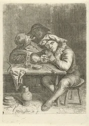 To røykere ved et bord