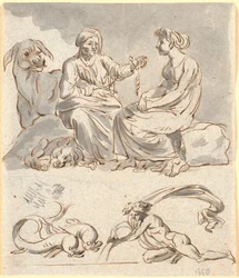 Utkast til scene av Apuleius