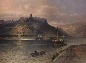Ruine Rheinfels, Rheinfels slott, 1923.