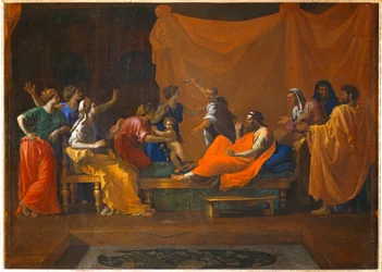 Spedbarnet Moses tramper Faraos krone