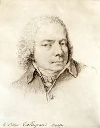 Portrett av den franske politikeren Charles Maurice de Talleyrand Perigord (eller Talleyrand-Perigord