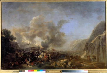 Kampanje (ekspedisjon) av Egypt (1798-1801): "" Slaget ved Nasaret, 8/04/1799, seieren vunnet av general Jean Andoche Junot (Jean-Andoche), hertugen av Abrantes (1771-1813)"" Maleri av Nicolas Taunay (1755-1830) 1800-tallets søn. 0,92x1,39 m versailles, mu