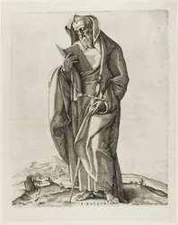 En gammel mann som står: Saint Paul