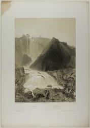Terni: Marble Falls, plate tjue fra Monumental og pittoresk Italia