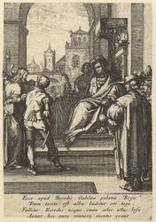 Kristus før Pilatus, fra The Passion of Christ, midten av 1600-tallet.