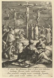 Kristus på korset, fra The Passion of Christ, midten av 1600-tallet.