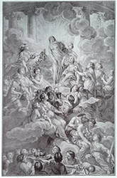 Frontispis til Encyclopédie av Denis Diderot (1713-1784) og Jean le Rond d