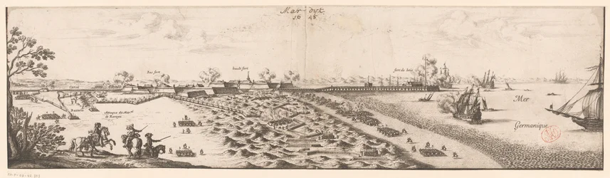 Kart over Mardijk, 1645