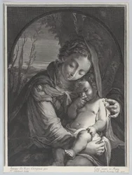 Jomfru med det sovende Kristusbarn, 1708., 1708.