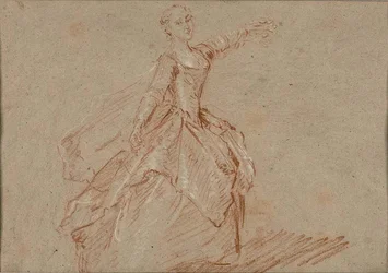 Studie for Dansen mellom paviljongen og fontenen