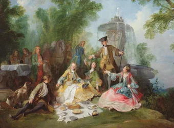 Jaktfølgets måltid, ca. 1737
