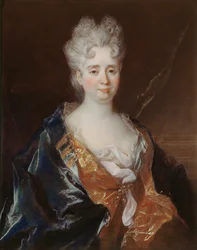 Portrett av Anne-Thérèse de Marguenat de Courcelles, Marquise de Lambert, ca. 1710.