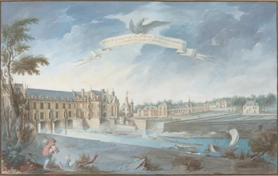 Utsikt og perspektiv av Chateau de Chenonceaux