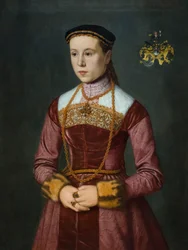 Susanna Stefan, kone til Wolfgang Furter, tidlig på 1560-tallet (olje på lerret)