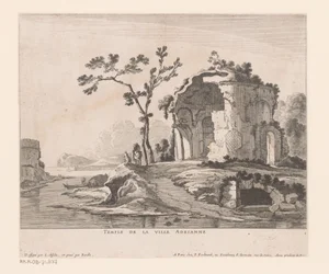 Ruin av Villa Adriana City Temple Adrianne (tittel på objekt)