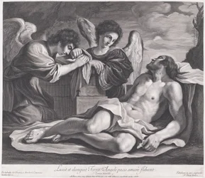 Engler som sørger over den døde Kristus, ca. 1690-1720., ca. 1690-1720.