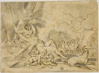 Figurer, vogn og hund