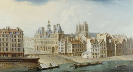 Rådhuset og Place de Grève (nå Rådhusplassen)