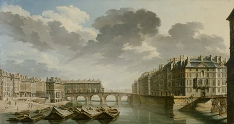 Quai des Ormes (dagens Quai de l#39;Hôtel de Ville), Pont Marie og Île Saint-Louis