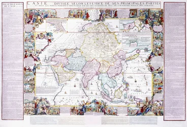 Kart over Asia, 1740