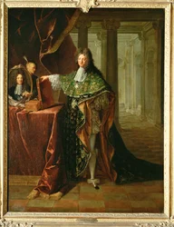 Jean-Baptiste Colbert, marki de Torcy, nevø av den store Colbert; minister og diplomat i tjeneste for Ludvig XIV … (maleri på lerret)