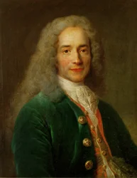 Voltaire, som ung mann (olje på lerret)